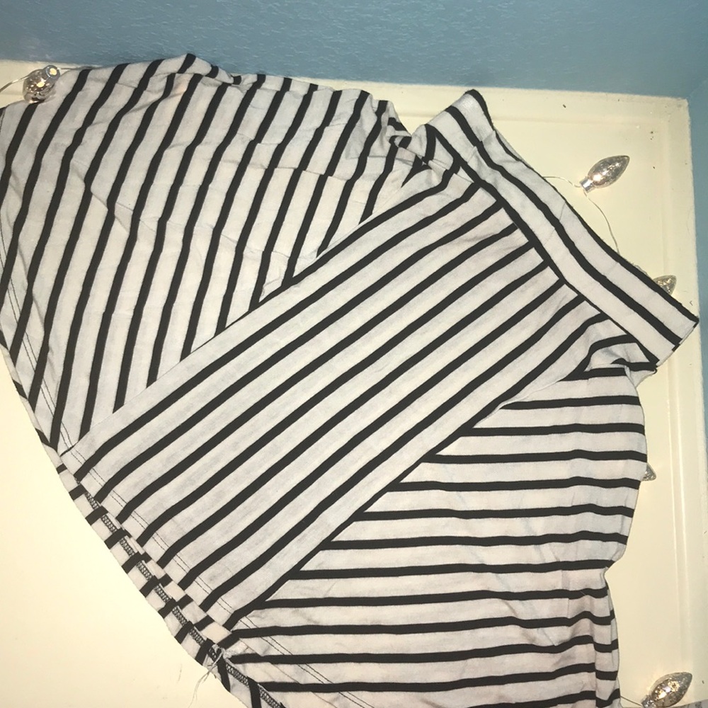 Black and White Skater Skirt